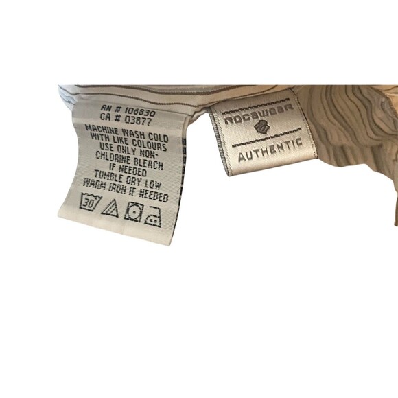 Rocawear Mens Large White Blue Gray Long Sleeve Button Down Shirt w/ Embroidery - Picture 5 of 7